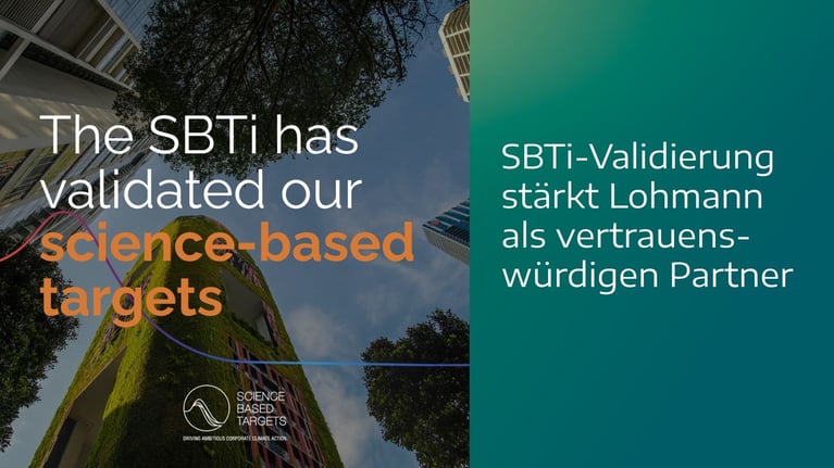 SBTi-Validierung stärkt Lohmann als vertrauenswürdigen Partner