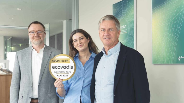 EcoVadis Gold for Lohmann: Greater Transparency and Confidence for Our Customers