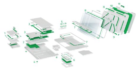 Notebook-bonding-application-tape