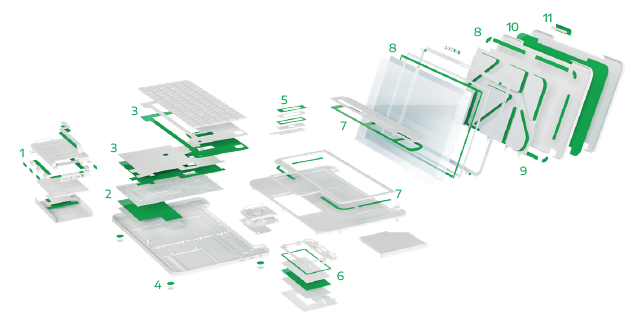 Notebook-bonding-application-tape