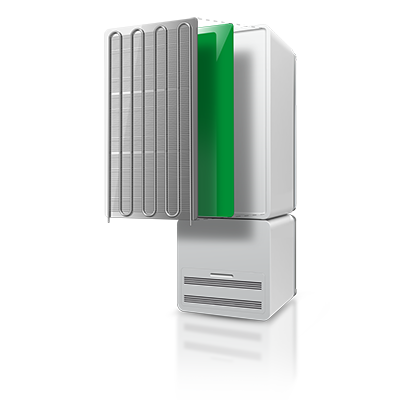 Application-cooling-evaporator-panels