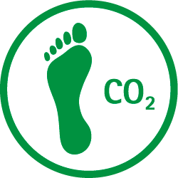 Symbol „CO₂-Fußabdruck“