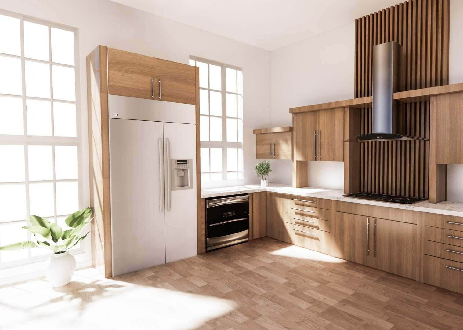 Modern-kitchen-room-wood