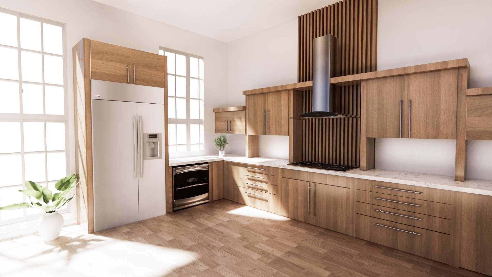 Modern-kitchen-room-wood