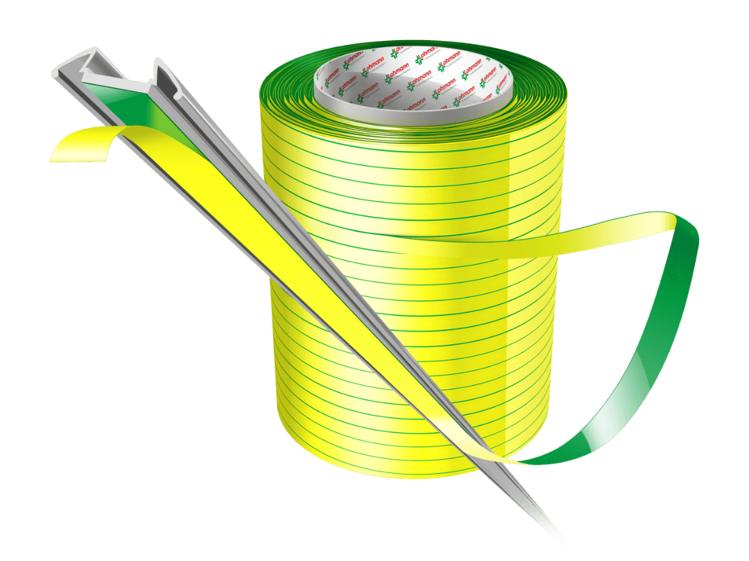 Window-profile-bonding-extrusion-lamination-spool