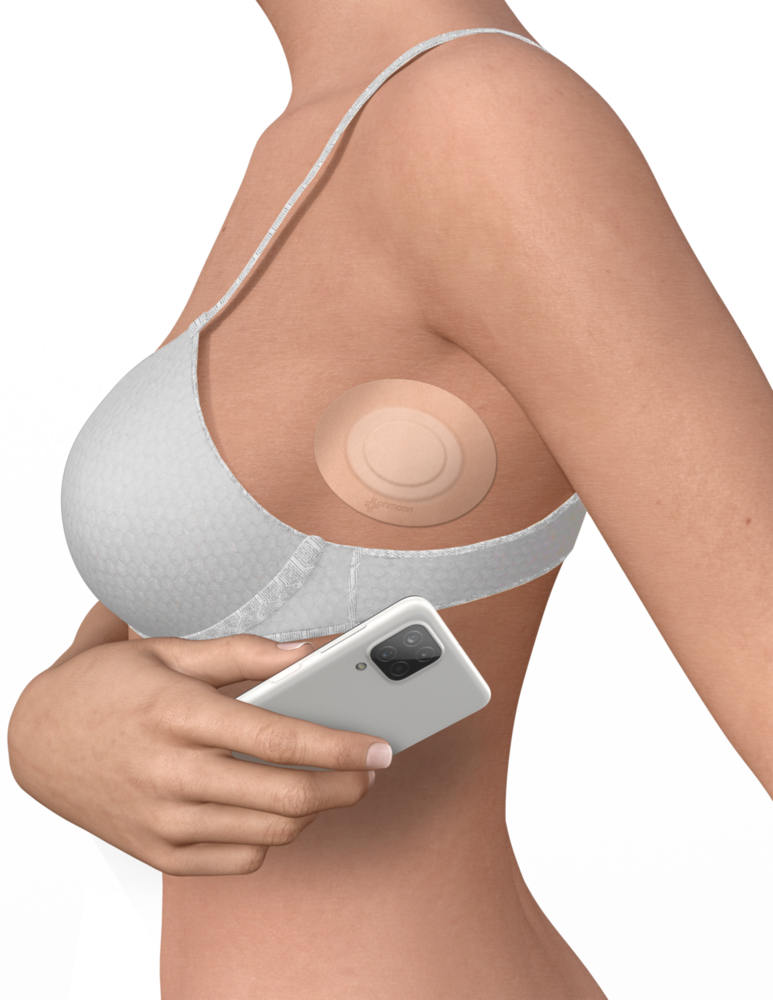 Medical-adhesive-tape-application-continuous-temperature-measurement-on-skin