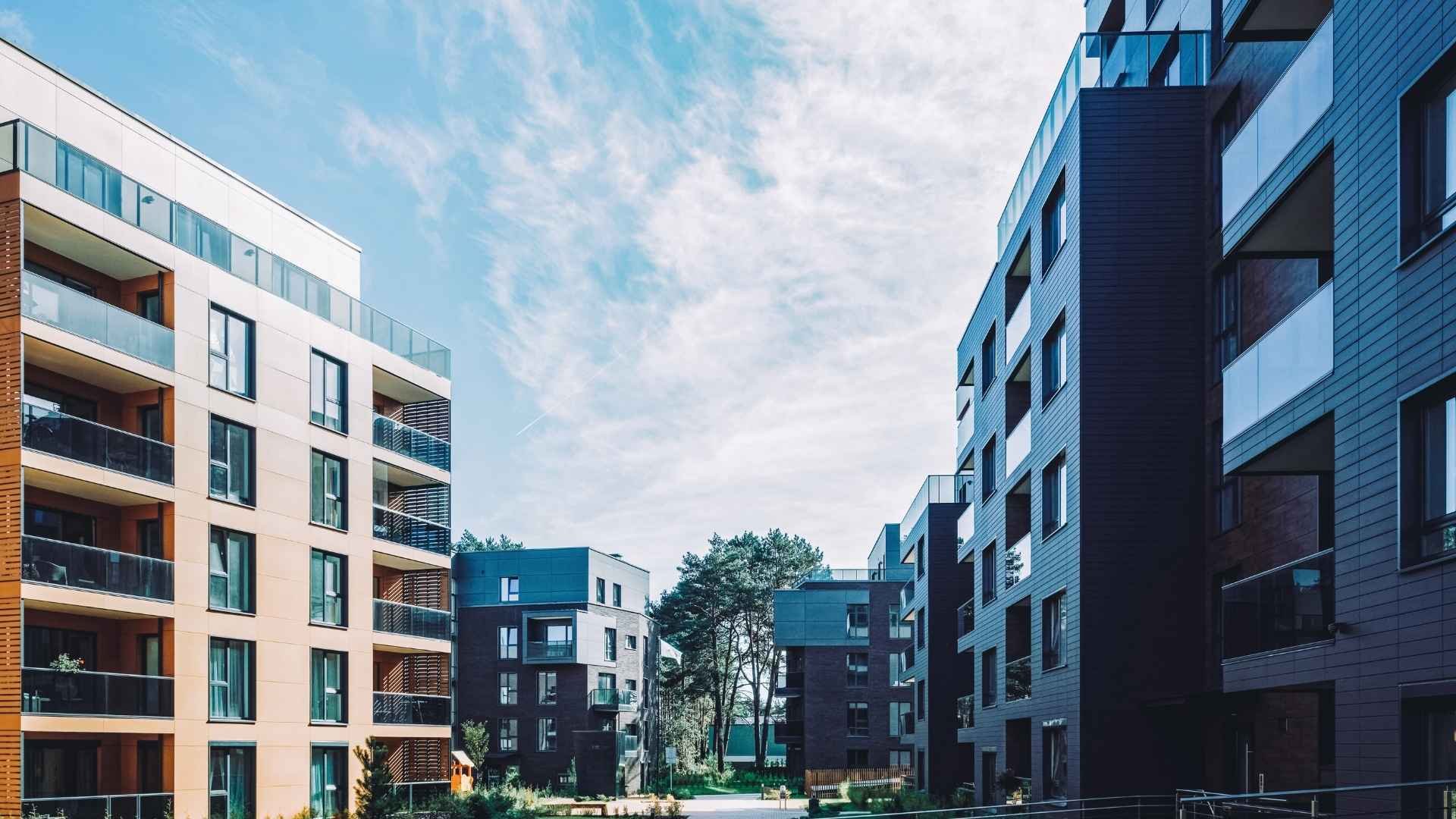 Smart-building-architectural-residential-buildings-complex